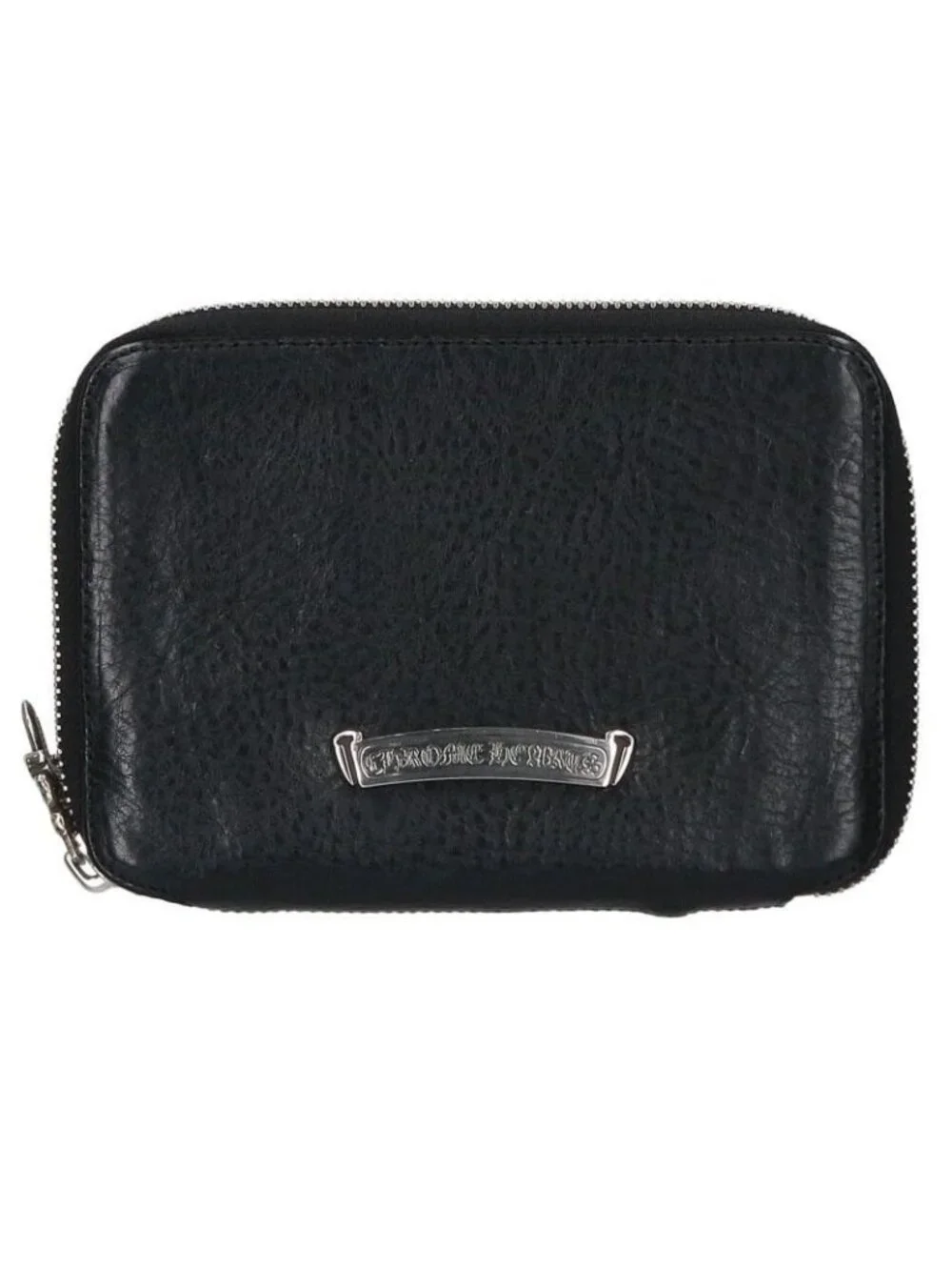 Chrome Hearts Bank Robber Round Zip Leather Wallet